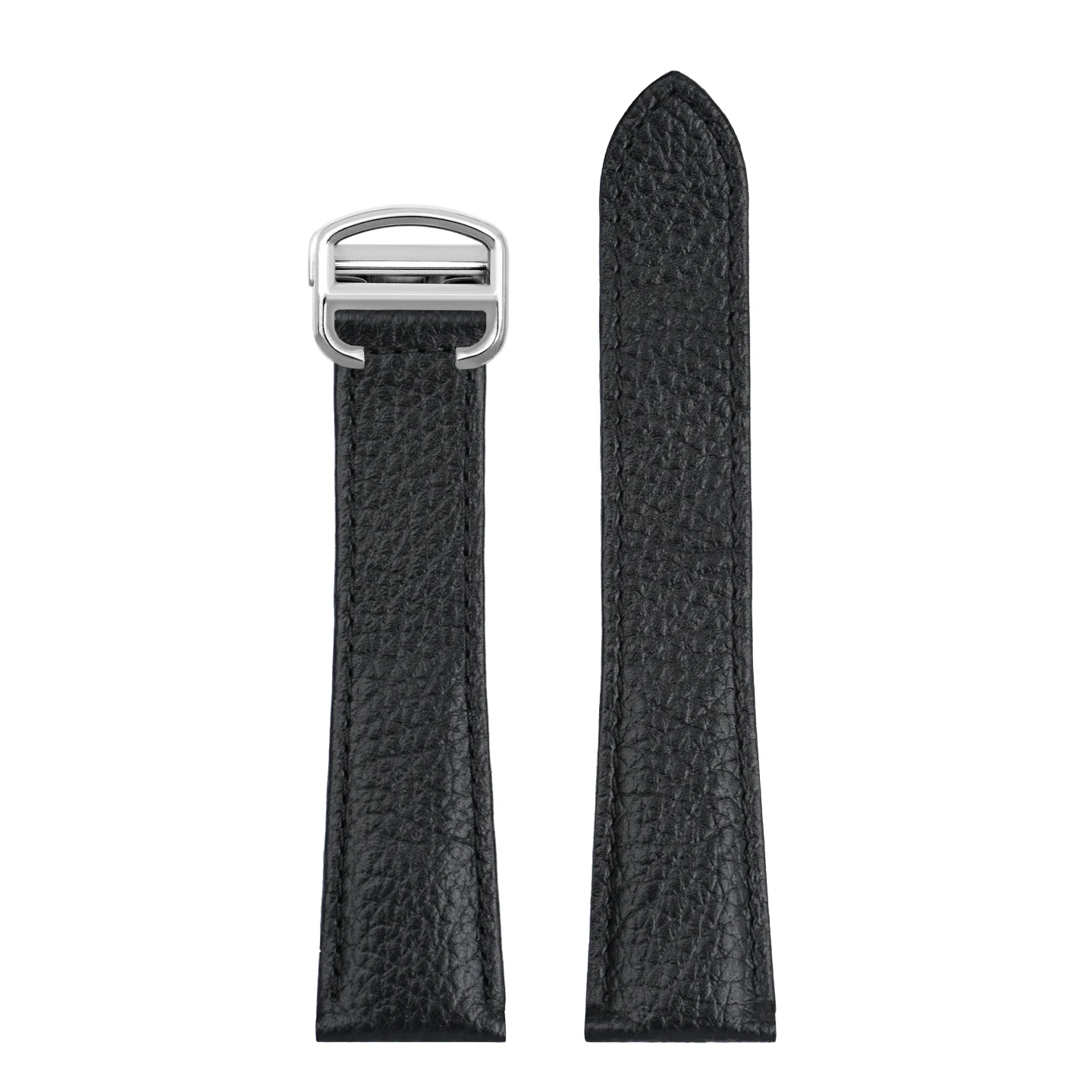 17mm 18mm 20mm Genuine Leather Watch Band for  Cartier Tank Must London Key, Replacement Calfskin Strap for Women & Men
