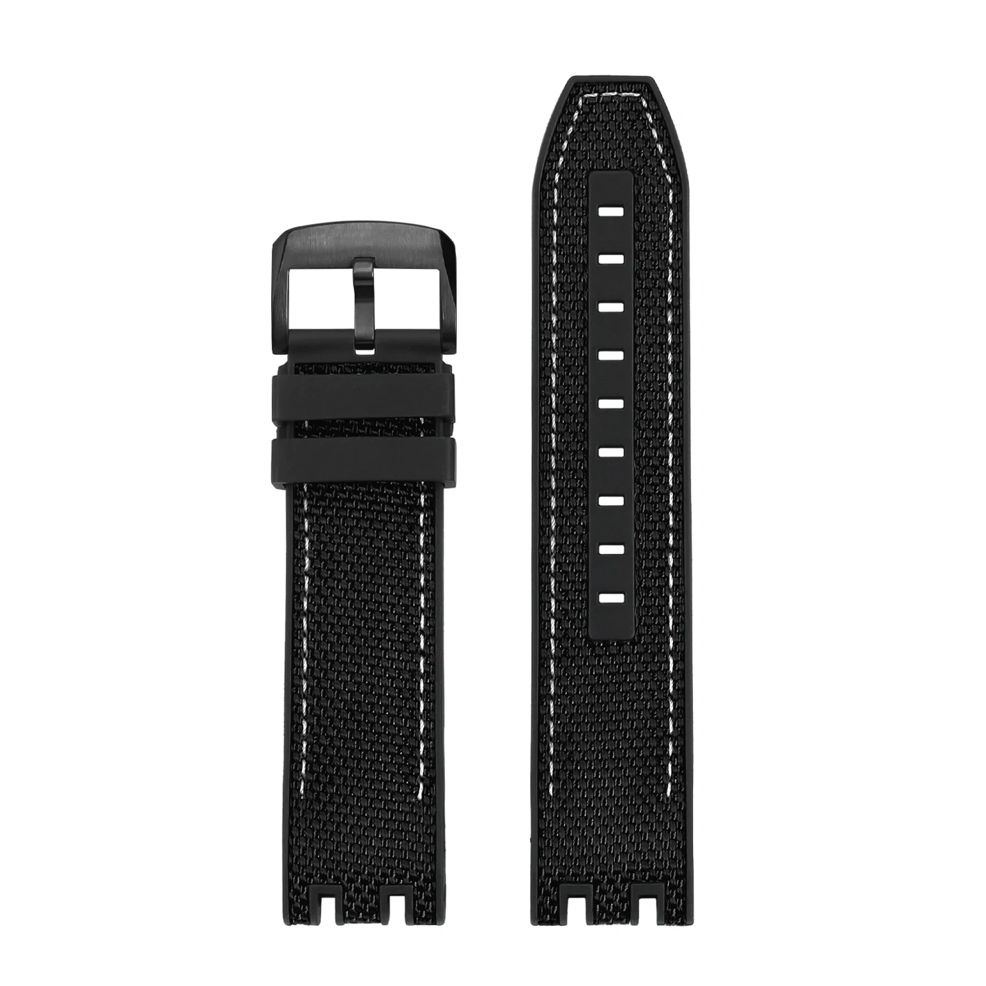 Replacement Nylon Rubber Strap for Tissot T115 MotoGP T115.417 T115.427, Waterproof Sports Racing Watch Band