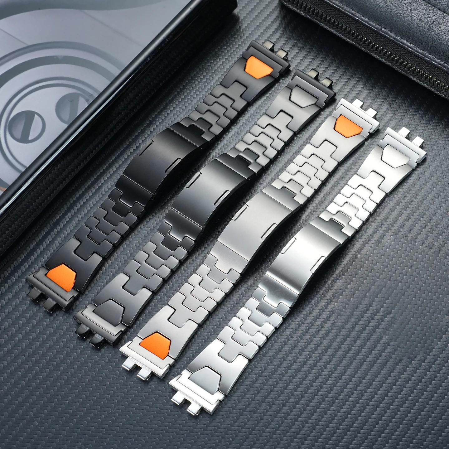 Ultra-Light Titanium Alloy Full Conversion Kit for Casio G-Shock GMW-B5000,Complete Metal Case & Bracelet Set for Square Watch