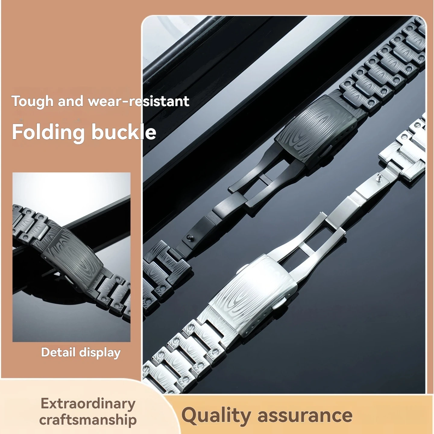 DIY Full Stainless Steel Case & Bracelet Set with Engraved Pattern for Casio G-Shock 'CasiOak' GA-2100 GA-2110 Conversion Kit