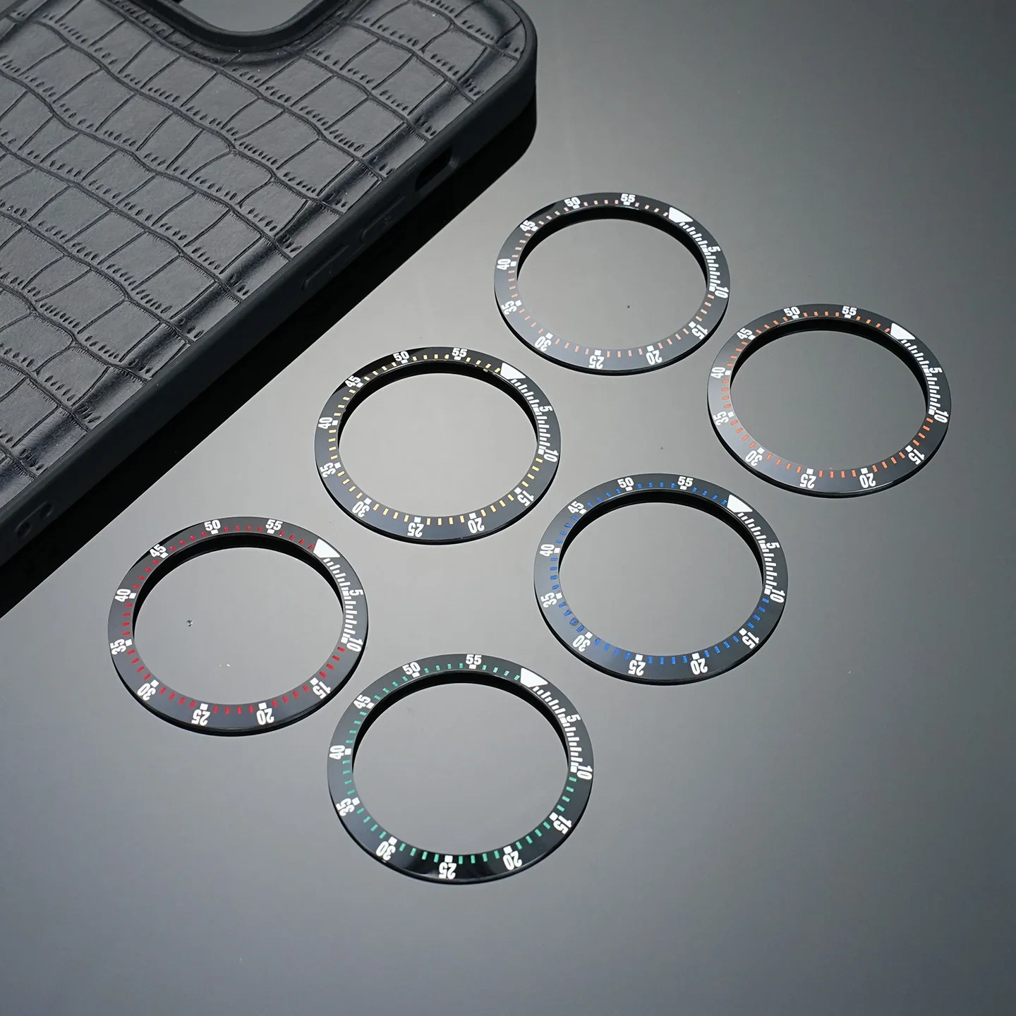 Compatible with Seiko SKX007 ceramic bezel insert, watch bezel modification replacement part accessories