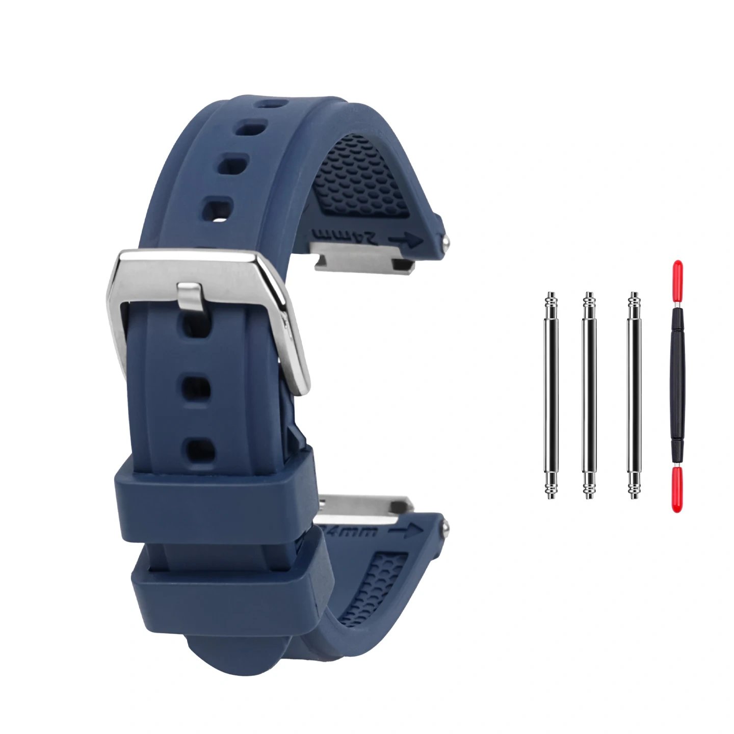Quick Release Waterproof Fluoroelastomer Strap for IWC Ingenieur IW328903 IW328901 IW328907 Sports Replacement Band for Men