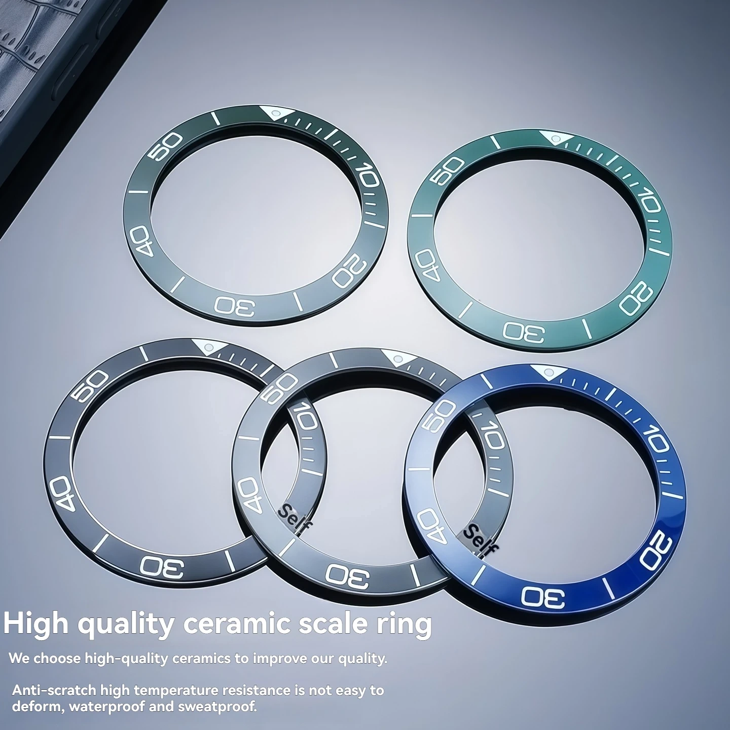 For Longines Conquest L3.781 L3.782 Ceramic Bezel Insert 39 41 40.6mm Luminous Scale Ring Replacement Watch Outer Ring Accessory