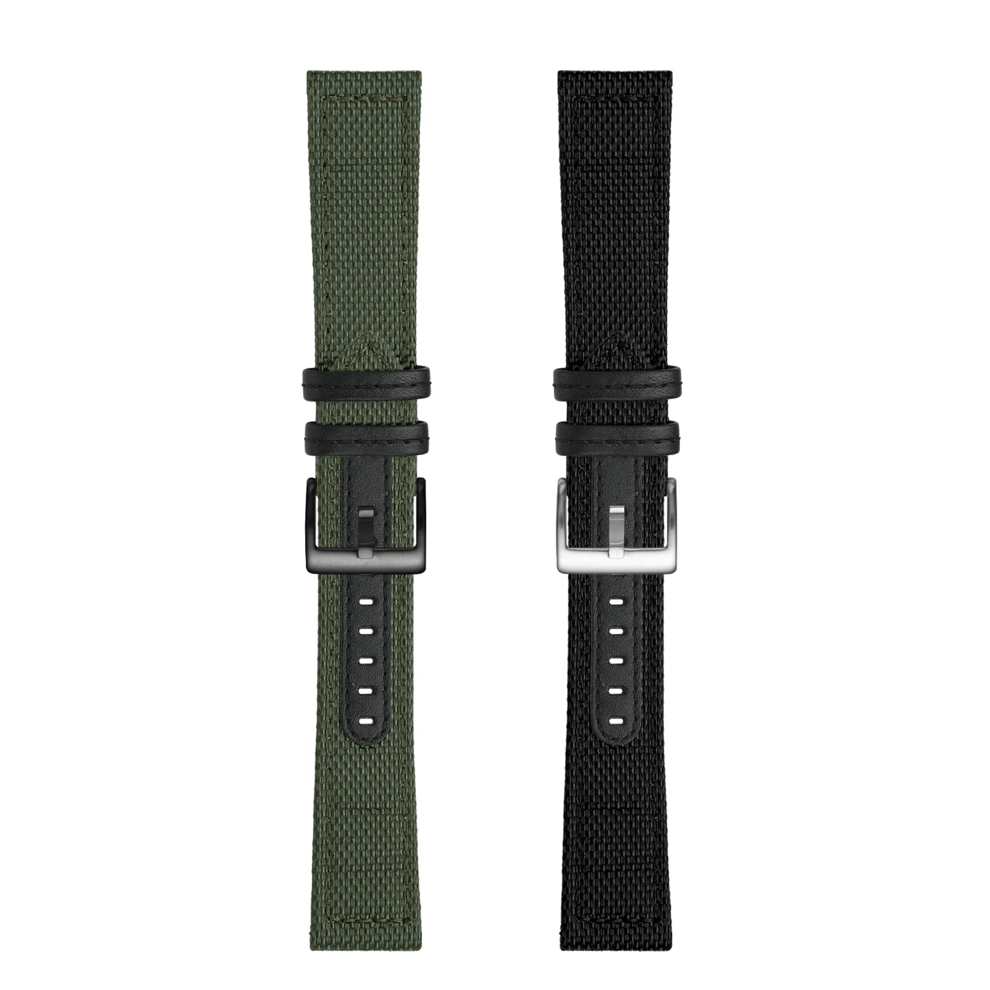 Replacement Woven Canvas/Nylon Strap for Seiko 5 SNZG11J1 SNZG07J1,Tuna,& Chronograph Series,22mm Men's Watch Band