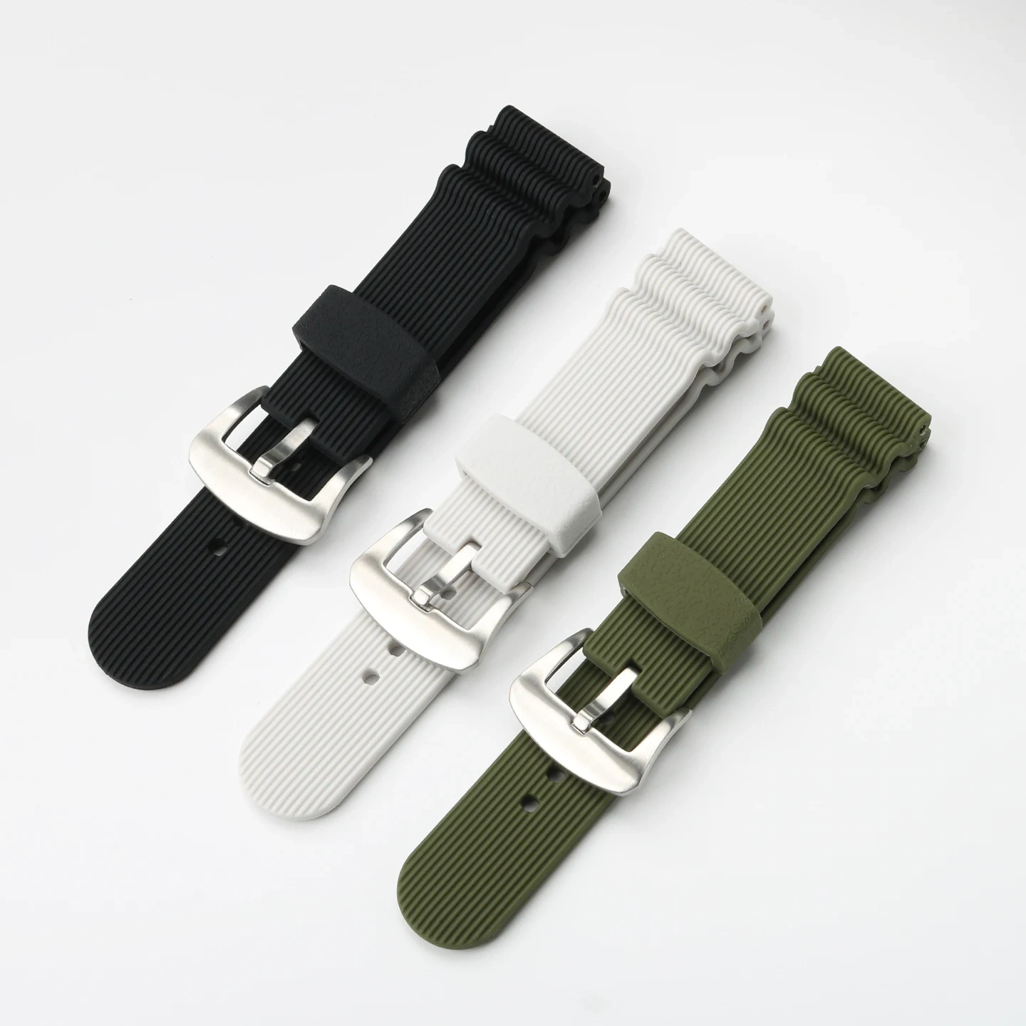 Replacement Silicone/Rubber Dive Strap for Seiko 5 Sports SRPA21J1 Tuna SRP601J1 SKX007 Turtle 22mm Waterproof Band for Men