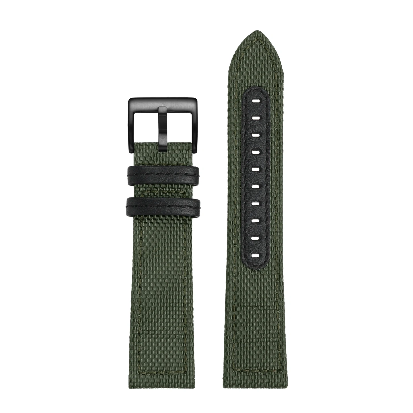 Replacement Woven Canvas/Nylon Strap for Seiko 5 SNZG11J1 SNZG07J1,Tuna,& Chronograph Series,22mm Men's Watch Band