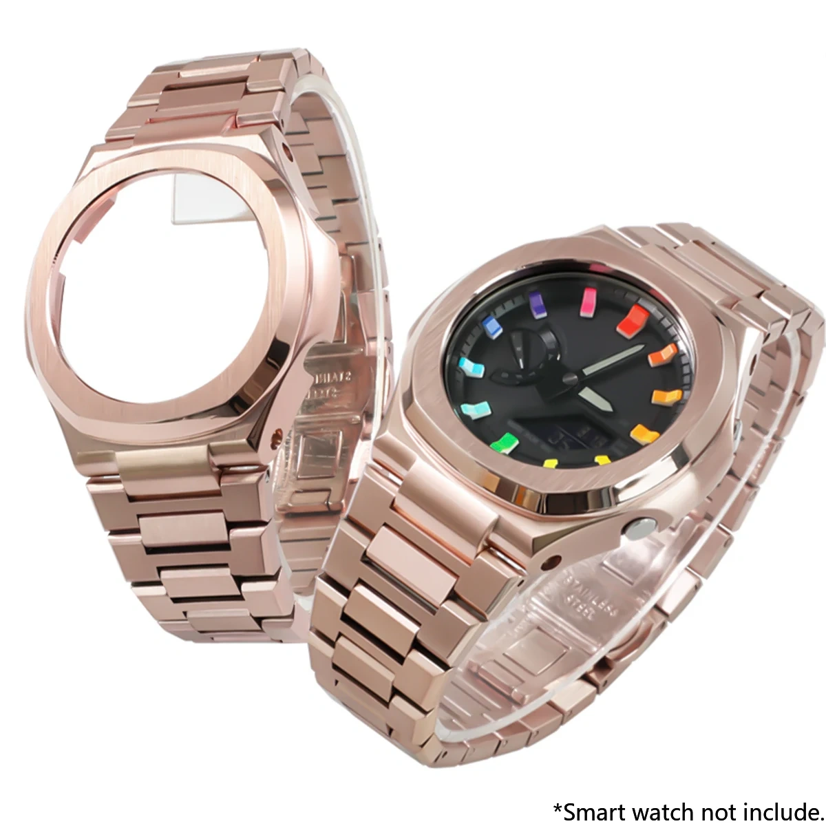 New Stainless Steel Case for GA-2100 Mod Kits Modification Kit Metal Bezel stainless steel Band for GA2110 GAB2100