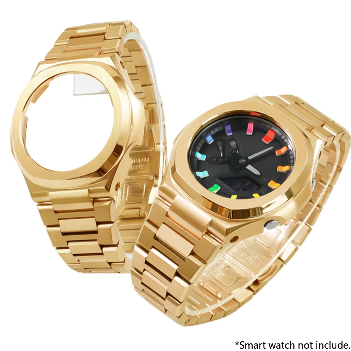 New Stainless Steel Case for GA-2100 Mod Kits Modification Kit Metal Bezel stainless steel Band for GA2110 GAB2100