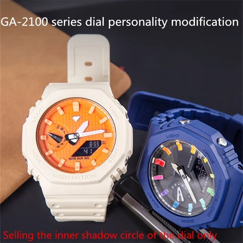 Watch modification accessories for Caiso GA2100 Dial Scale Ring GA-2210 dial inner shadow circle watch Modified Bezel Component