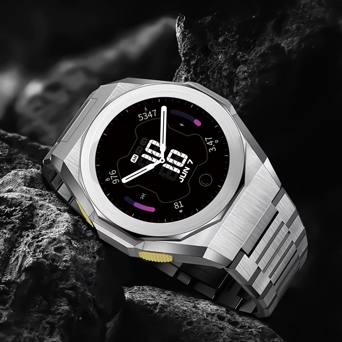 New Stainless Steel Case for GA-2100 Mod Kits Modification Kit Metal Bezel stainless steel Band for GA2110 GAB2100