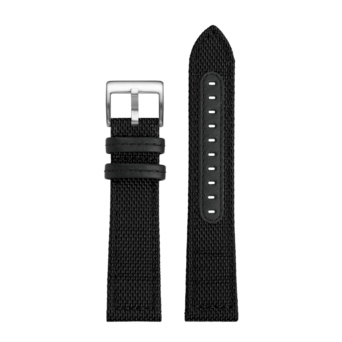 Replacement Woven Canvas/Nylon Strap for Seiko 5 SNZG11J1 SNZG07J1,Tuna,& Chronograph Series,22mm Men's Watch Band
