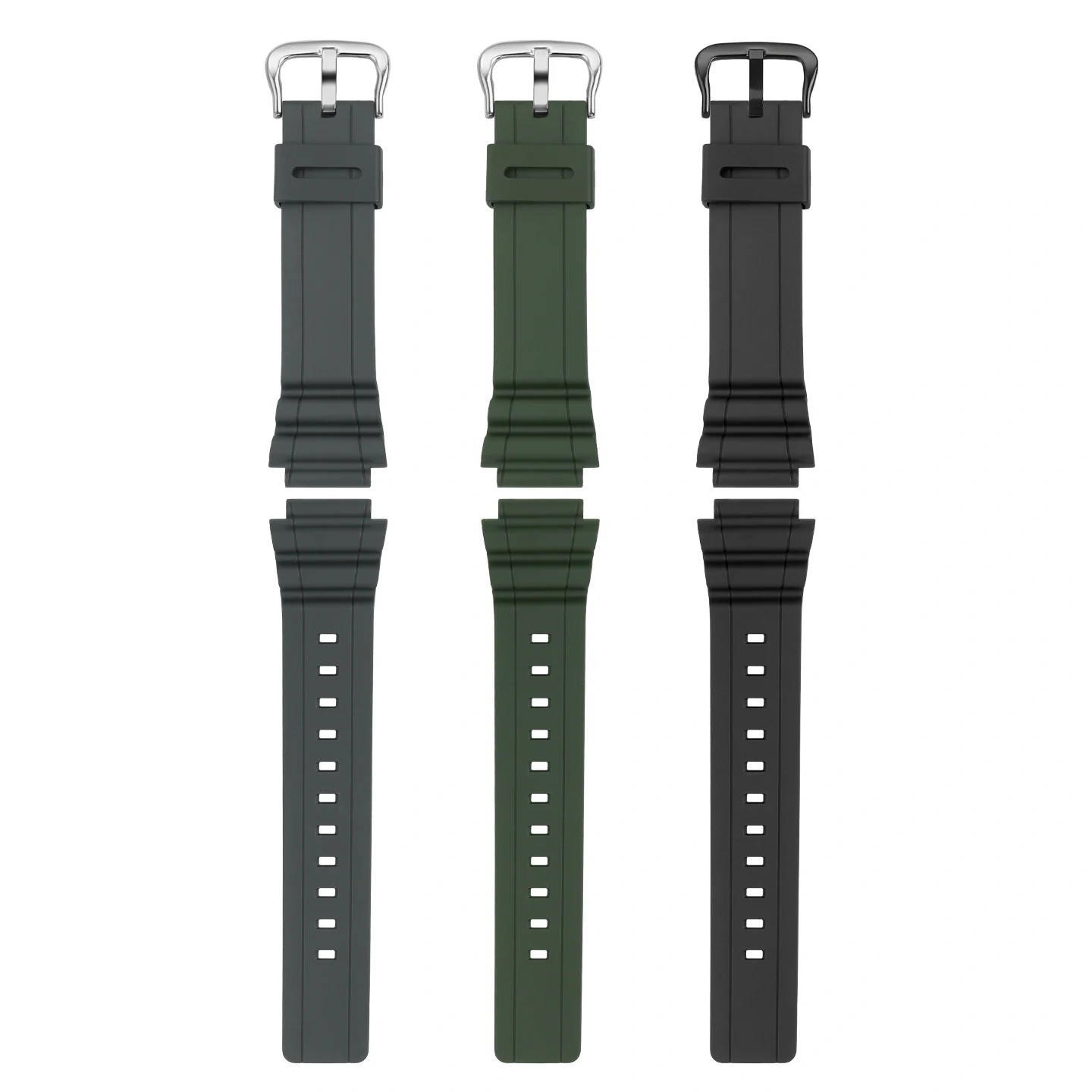 For Casio MRW-S300H-3BV S310H Resin Strap, Replacement Watch Band for Men, Unisex Resin Watch Band Accessories