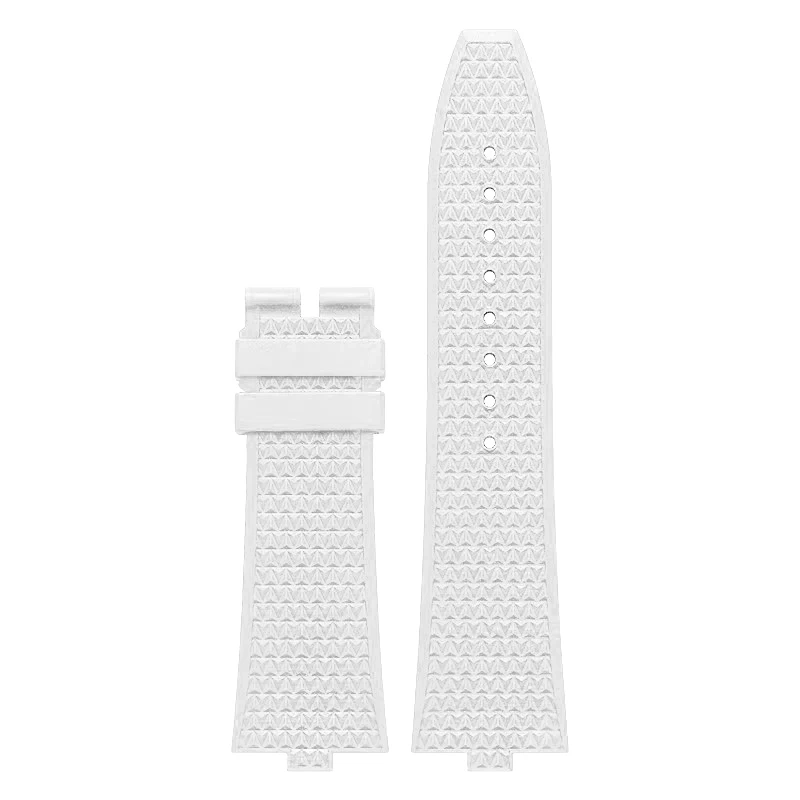 FKM Rubber Watchband Fit For Vacheron Constantin Overseas 4500V 5500V 7900V Streel End Linking Watch Straps