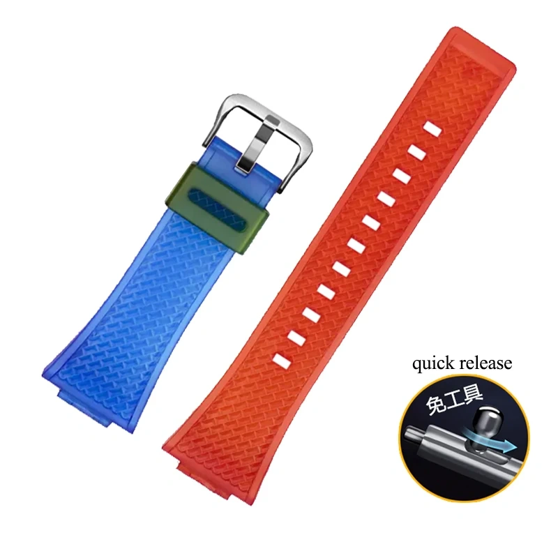 Silicone Watchband 16mm For Casio GM110 GM-110 Watch Strap G-SHOCK GM-110GB Waterproof Soft Resin Rubber Bracelet Men Wristbands