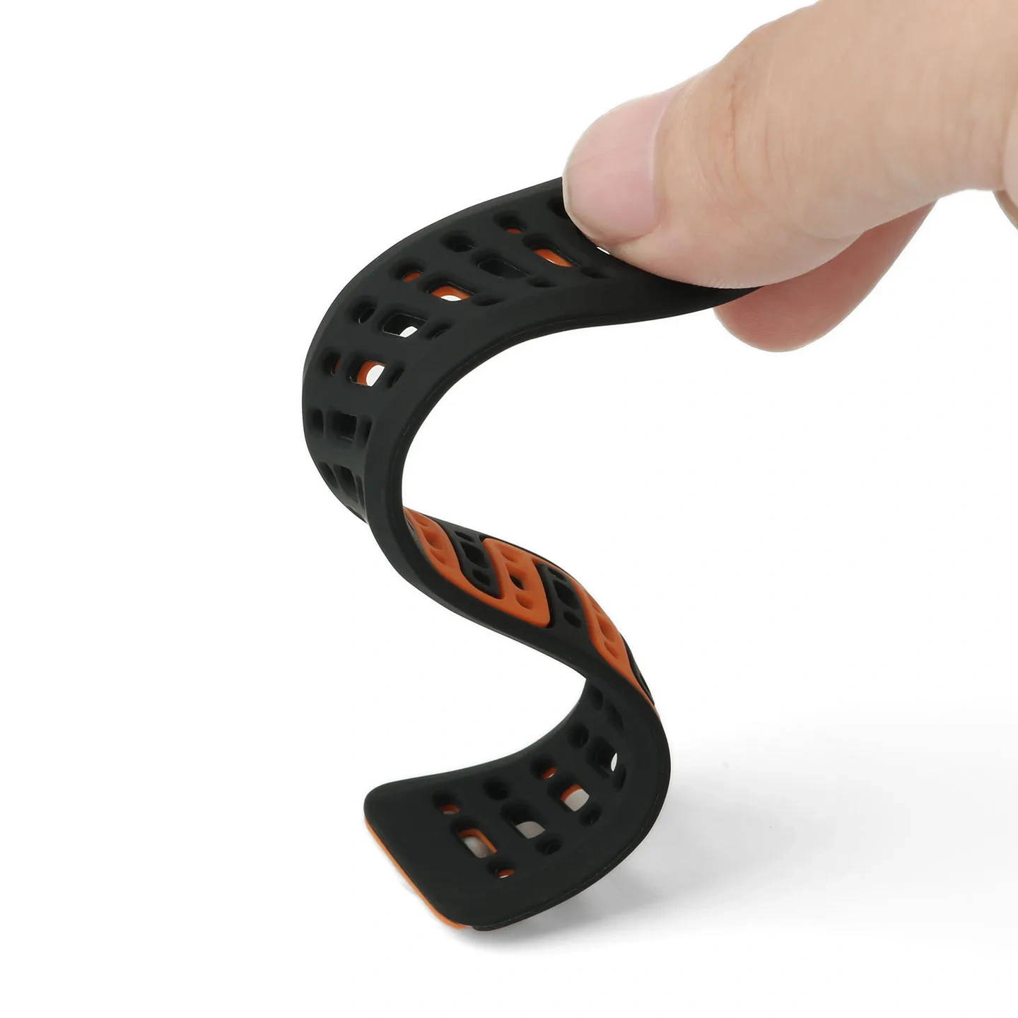 22mm Replacement Silicone Strap watchband For COROS PACE Pro Two-tone sports waterproof strap breathable watch strap bracelet