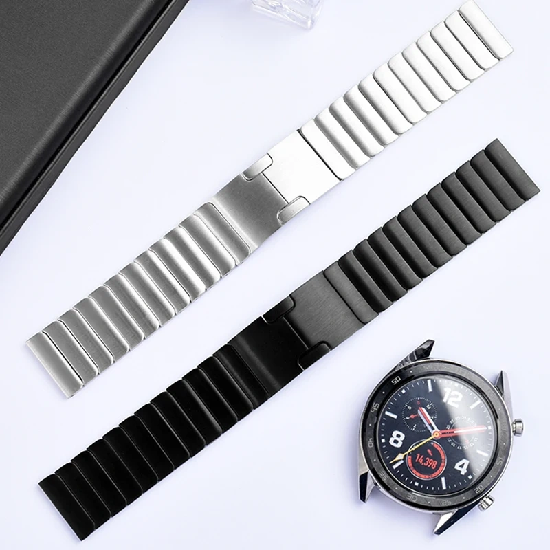 Solid Stainless Stee WatchBand Bracelet Accessories For Casio EFR-303L/303D Huawei Watch3 Magic2 VIVO Men Metal Watch Strap 22mm