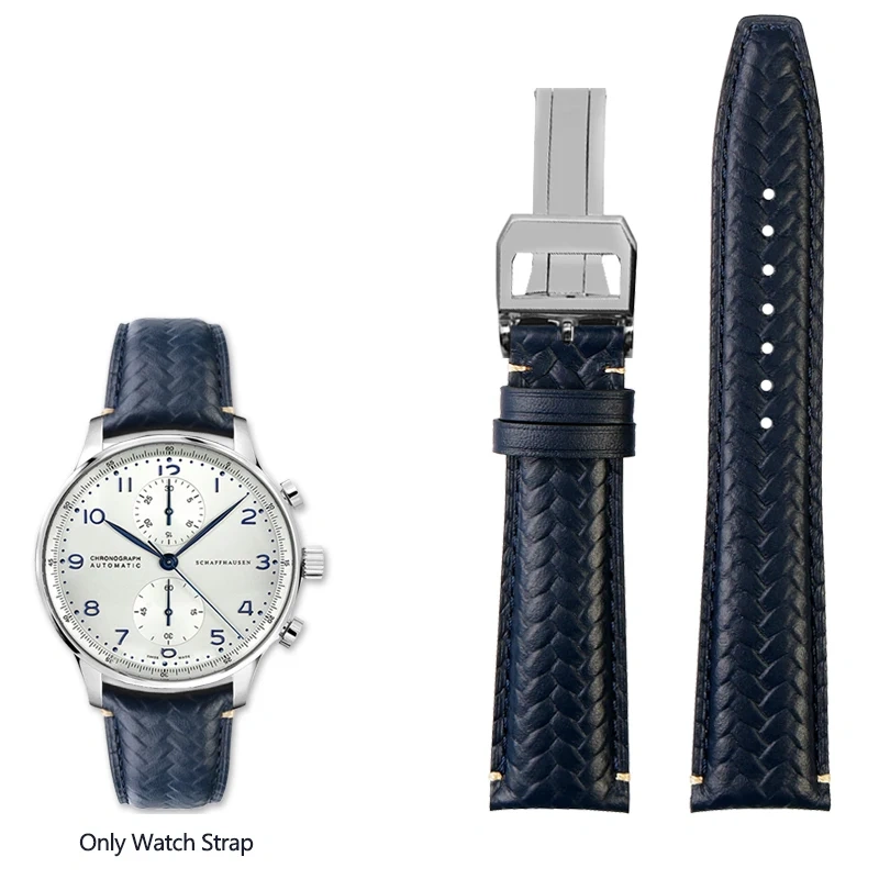 For IWC Watchband Portuguese Perpetual Calendar IW503312 IW371614 Timing High-quality Leather Watch Strap 20MM 22MM Watchband