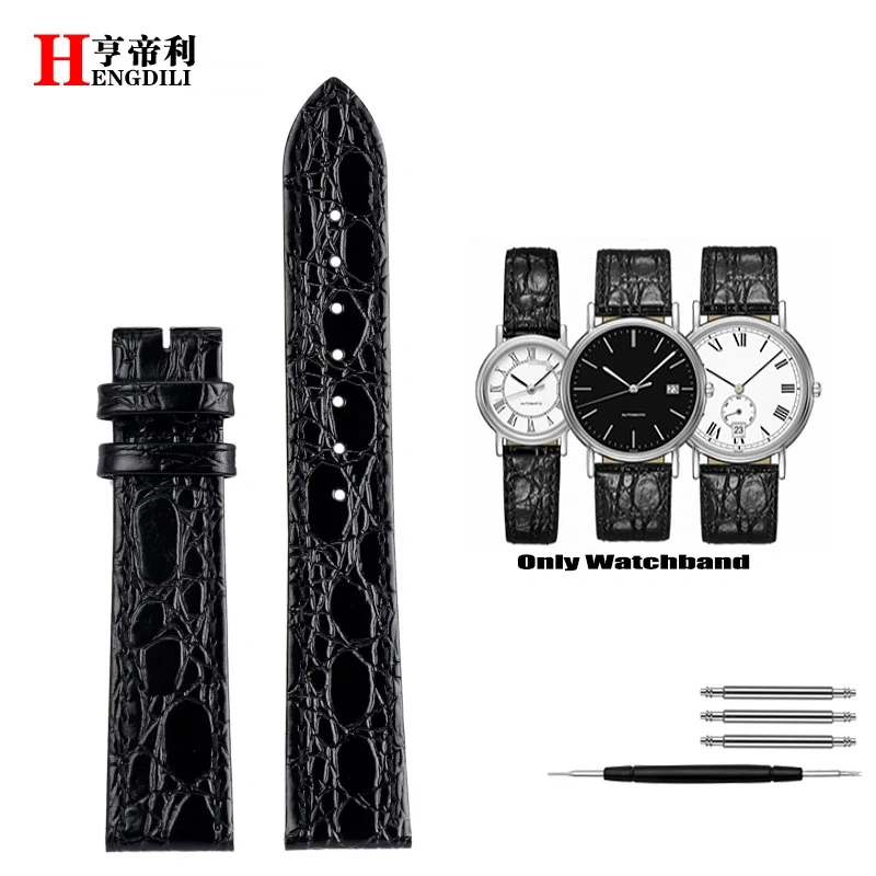 High quality Wristband 13mm 18mm 20mm Watchbands For Longines Magnificent Garland L4 L2 Genuine Leather Strap Man Women Bracelet