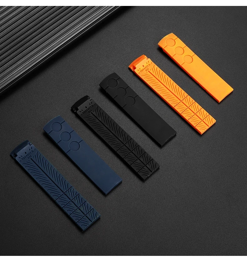For Tissot Luchi PRS516 series T044430A T044417 waterproof Rubber Watch strap Folding buckle Watchband 20mm For Men‘s Bracelet