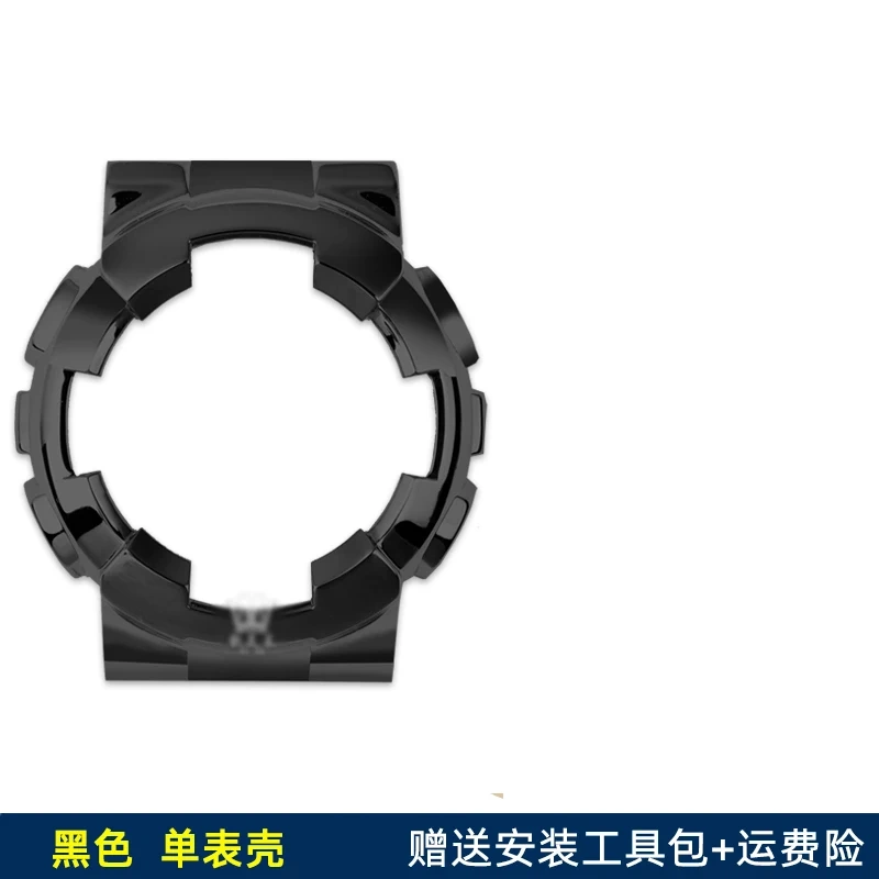 GA110 For G-SHOCK Casio GA-110GB/100/120 Black Warrior Modified Stainless Steel Metal Case wristband Bracelet Men Gold Watch Set