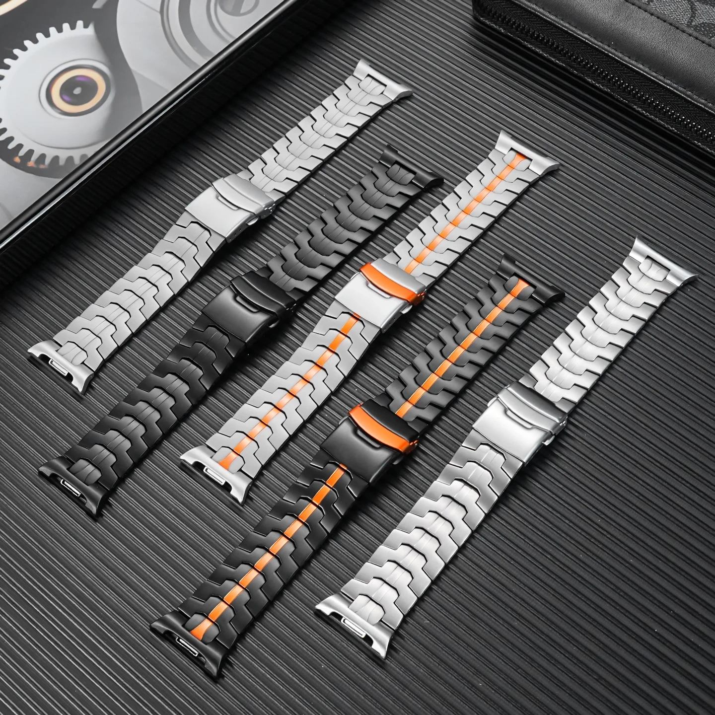 Replacement Titanium Metal Strap Band for Samsung Galaxy Watch 8 Ultra 7 Ultra, Stainless Steel Iron  Watchband Accessory