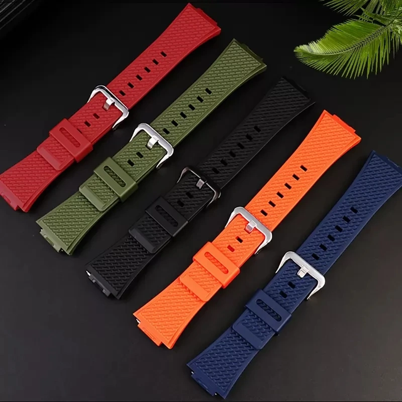 Silicone Watchband 16mm For Casio GM110 GM-110 Watch Strap G-SHOCK GM-110GB Waterproof Soft Resin Rubber Bracelet Men Wristbands