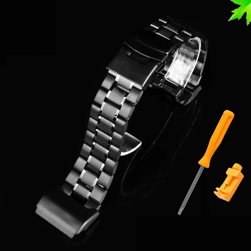 Stainless Steel Watch Band For G-SHOCK Casio Big Mud King Modified GWG-1000 GB/GG GWG/GSG100 Nylon Canvas Watch Strap bracelet