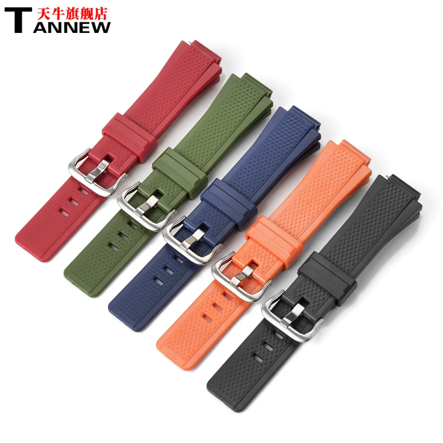 16mm Quick Release Watch Band for Casio GST-B200 GST-B200-1A Resin Rubber Strap Men's Replacement Band bracelet