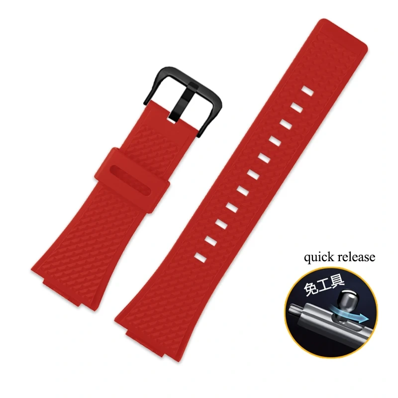 Silicone Watchband 16mm For Casio GM110 GM-110 Watch Strap G-SHOCK GM-110GB Waterproof Soft Resin Rubber Bracelet Men Wristbands