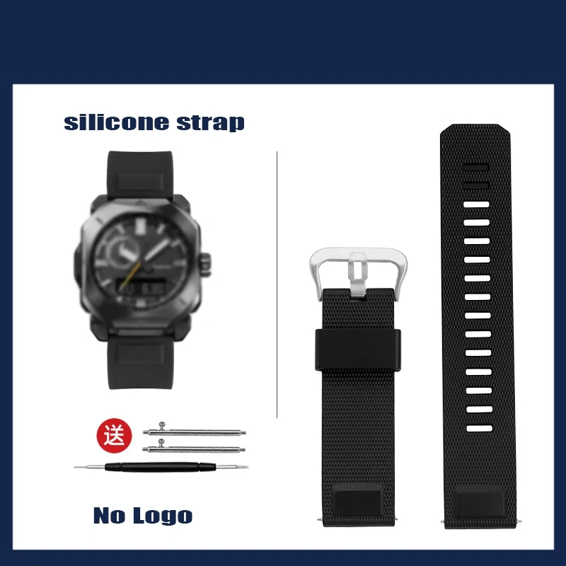 For Casio PRW-60/30/50/70YT PRW-6900Y/6800 PRW-3400 Luminox Citizen Sport Resin Silicone Watchband Quick Release WatchStrap 23MM
