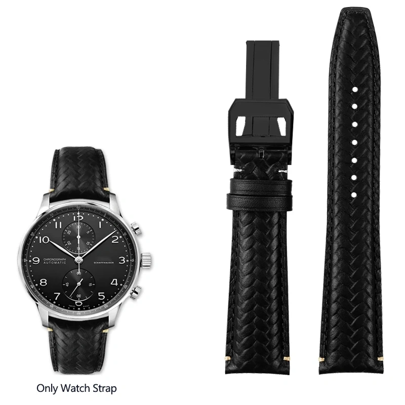 For IWC Watchband Portuguese Perpetual Calendar IW503312 IW371614 Timing High-quality Leather Watch Strap 20MM 22MM Watchband