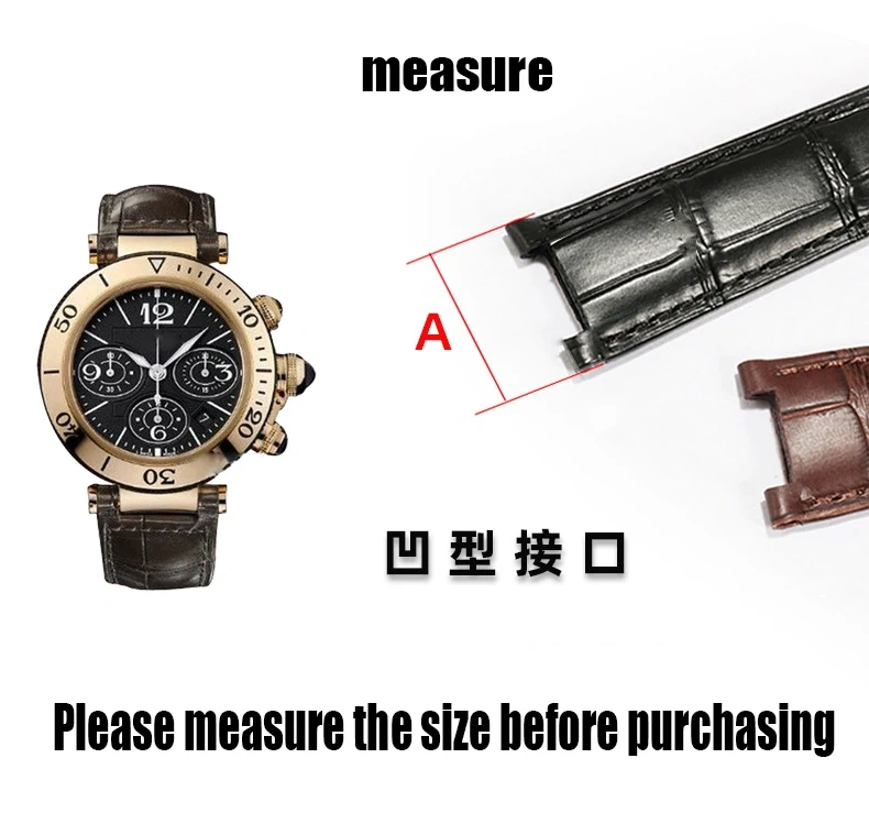 For Cartier Pasha Notched Watch Strap Stainless Steel Connection Rod Men's and Women's Watch Screw Rod Watch Accessories 19*6MM