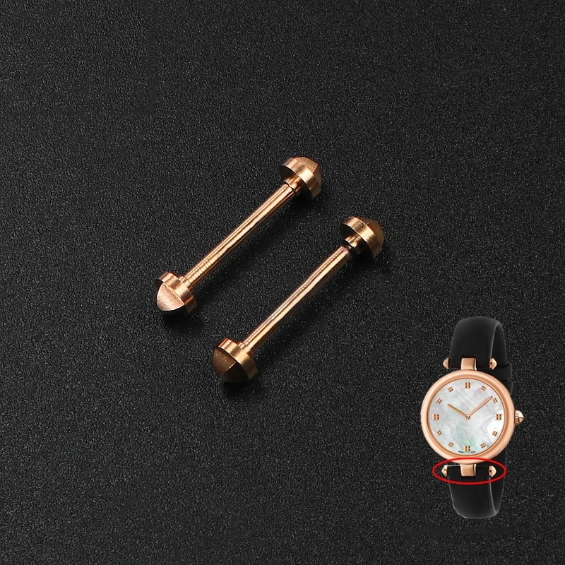 For Gucci Notched Watchband Connecting Rod GC YA141404 Screw-rod Refined Steel Waterproof Watch Rod Fitting lead screw 12mm 14MM