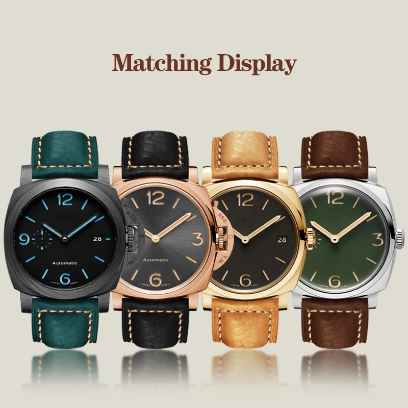 Thickened Italian Watchband For Panerai PAM111 PA441 PAM01661 Lumino Casio PRG-650 Leather Strap Vintage Watchband Bracelet 26mm