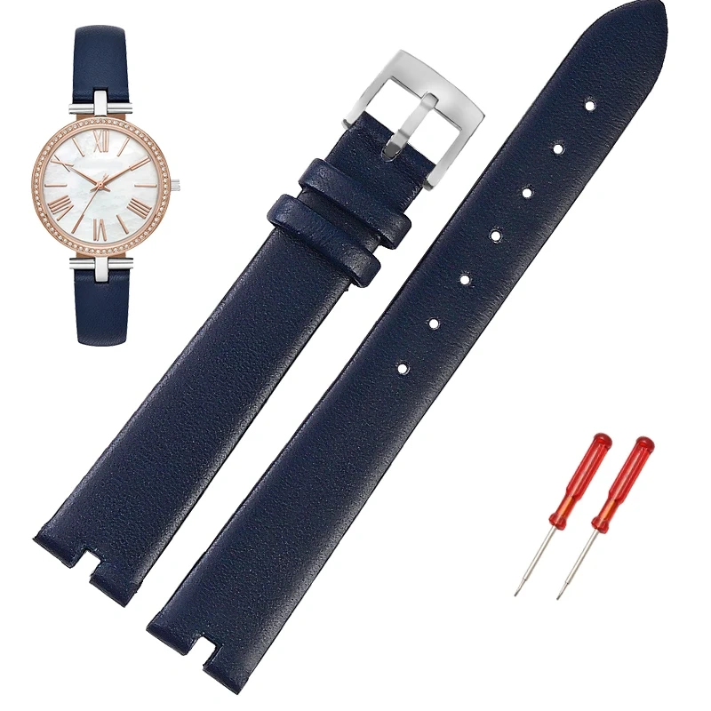 For MK MICHAEL KORS All-Star Strap 2833 2832 3669 High quality waterproof Notched Leather Watchband 14×12mm Women's Bracelet