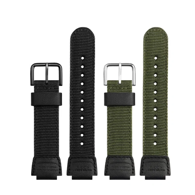 For Casio AE1200 AE1300 A158W/A168 W-216H Nylon Watch Strap convex mouth Outdoor sports Canvas Watchband Men's Bracelet 18MM