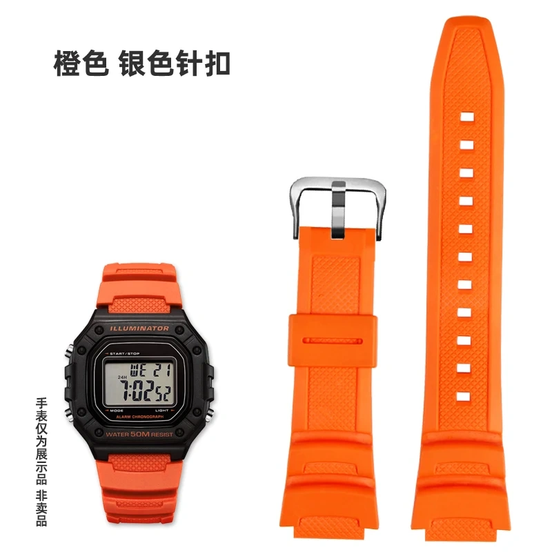 Resin Silicone Strap For Casio Watch Band SGW-300 SGW-300H/400/500 AE1200 AE1100 MRW-200 W218H Waterproof Rubber Sport Bracelet