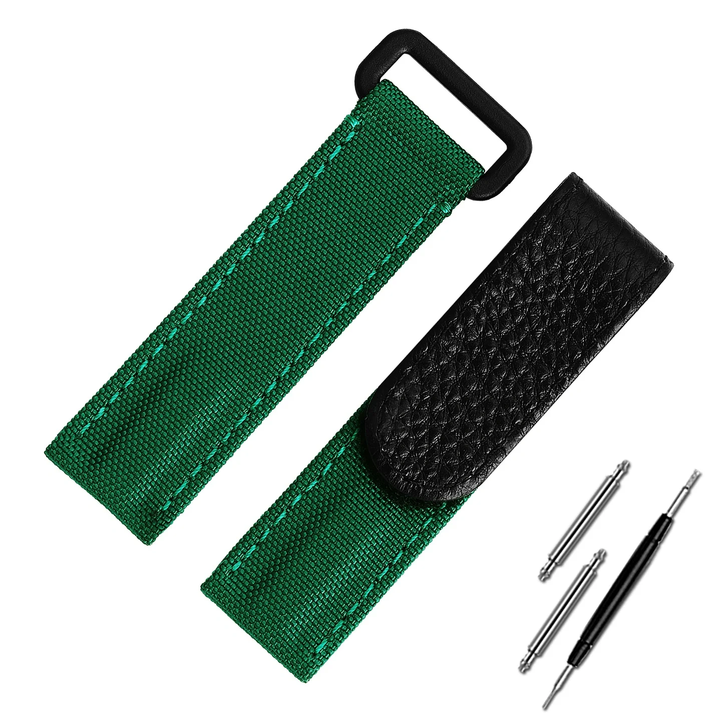 Adjustable Rolex Daytona Black Green Aqua Ghost GMT Yacht Submariner Nylon Canvas Strap Bracelet Watch Accessories 20mm