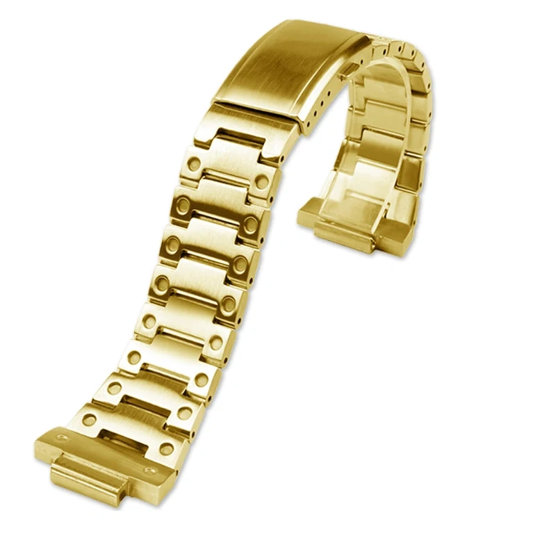 Watchband For Casio G-SHOCK GA-2100 GM2100 GA2100 watch change the solid stainless steel metal strap black silver gold bracelet