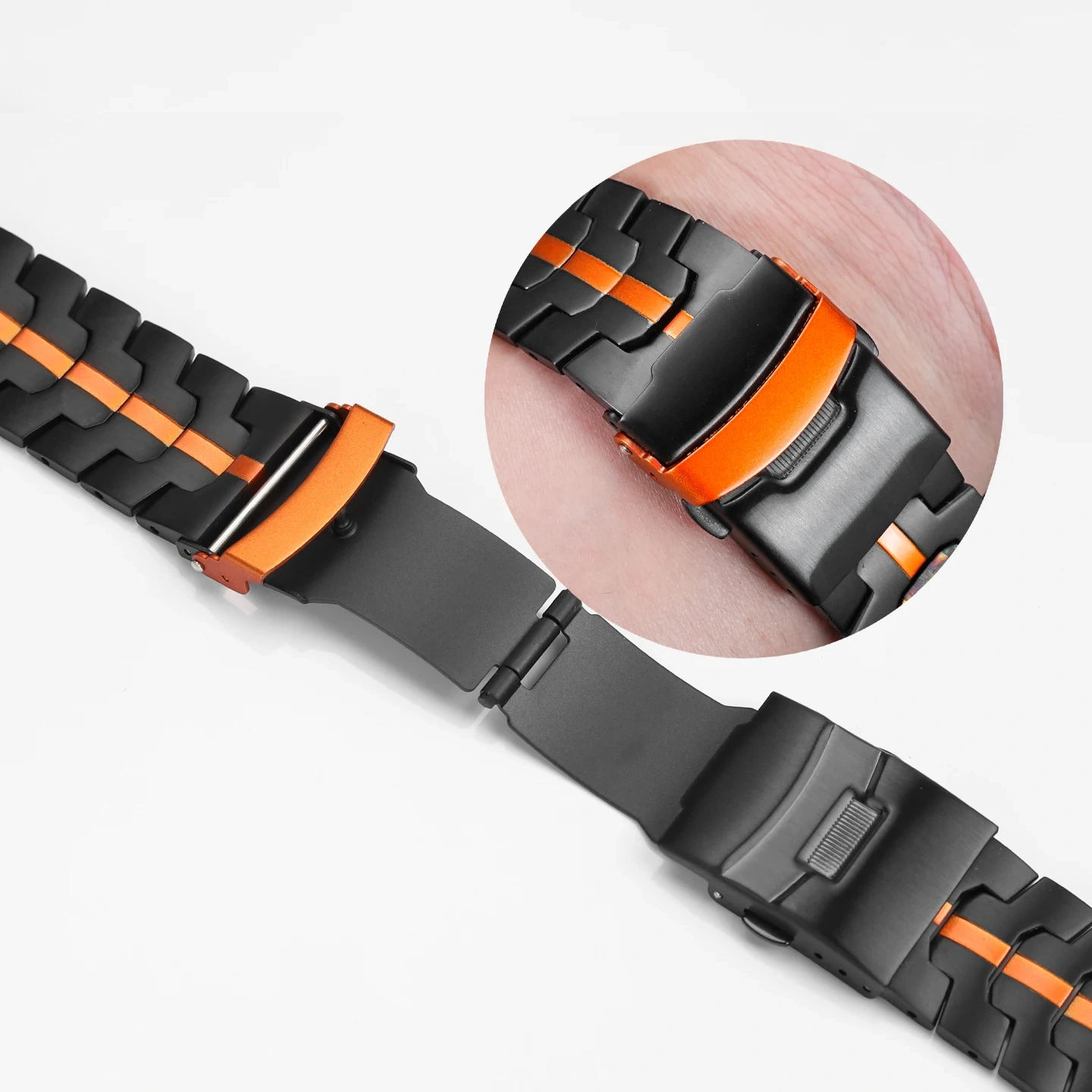 Replacement Titanium Metal Strap Band for Samsung Galaxy Watch 8 Ultra 7 Ultra, Stainless Steel Iron  Watchband Accessory