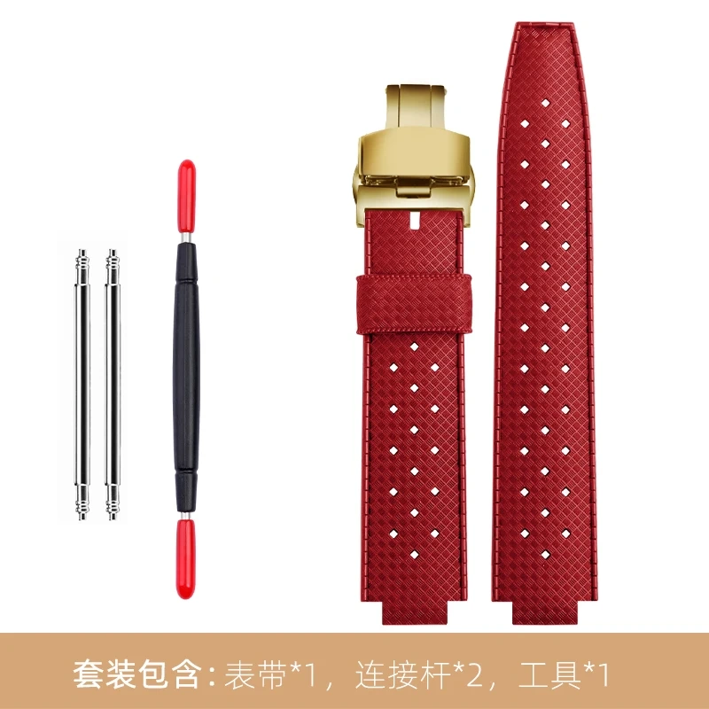 Rubber Watch Band Q114k Dedicated For LV Louis Vuitton Tambour Watch Strap Q1121 Men Sports Silicone Bracelet 20×12MM Wristband