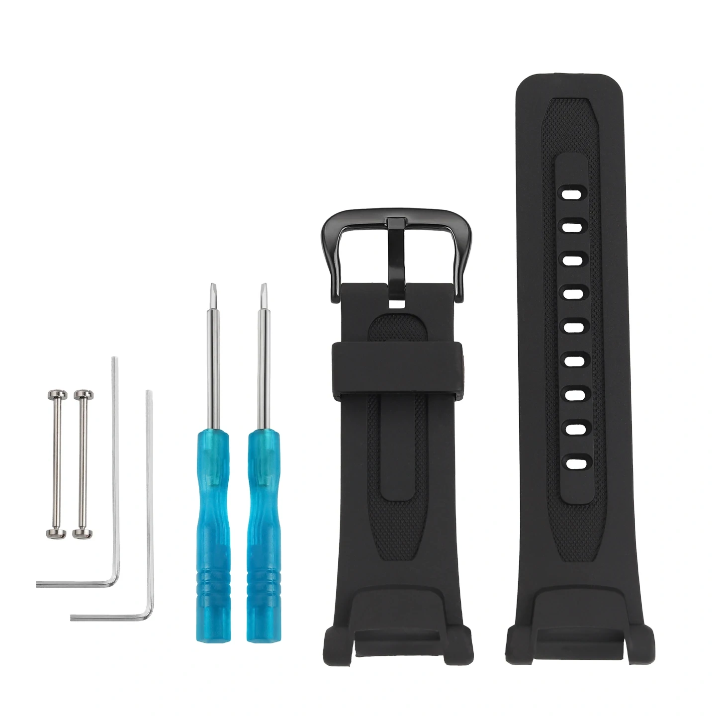 Replacement Resin Silicone Watch Band for Casio PRG-240 PRG-40 PRW-1500 PRG-130, Waterproof Outdoor Sports Strap Accessory