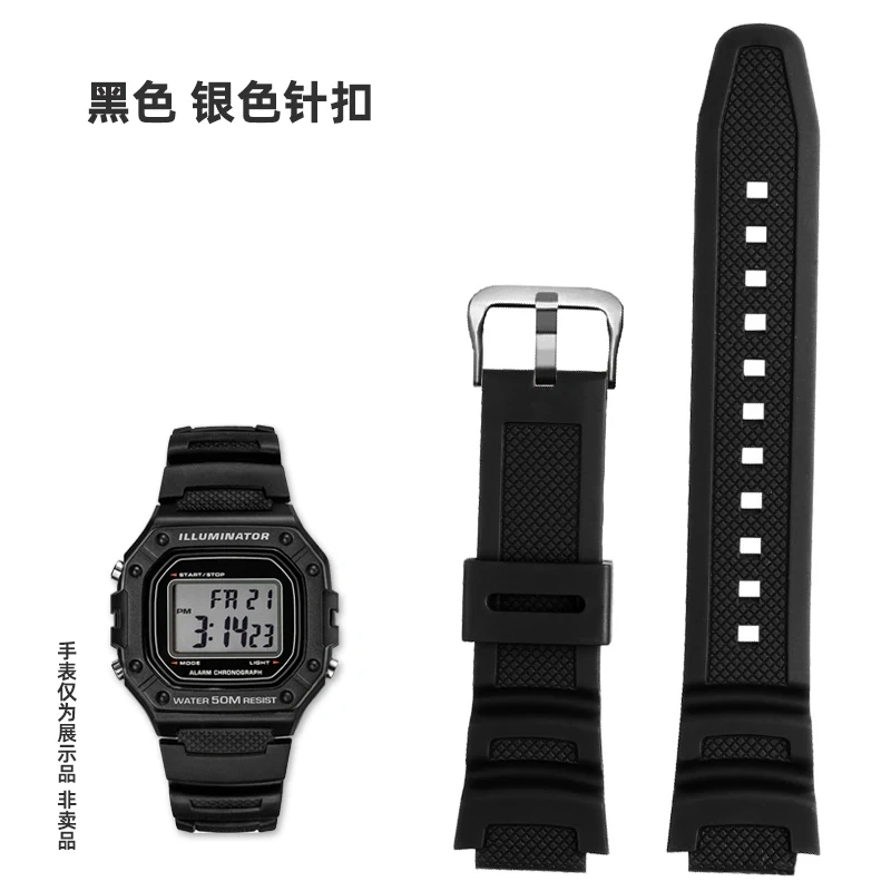 Resin Silicone Strap For Casio Watch Band SGW-300 SGW-300H/400/500 AE1200 AE1100 MRW-200 W218H Waterproof Rubber Sport Bracelet