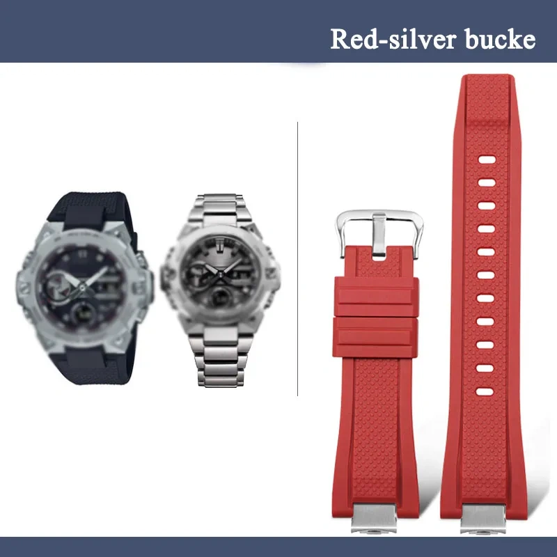High Quality Modified Rubber Watchband For Casio G-SHOCK GST-B400 GST-B400BD/AD Sports Bracelet Silicone Waterproof Watch Strap