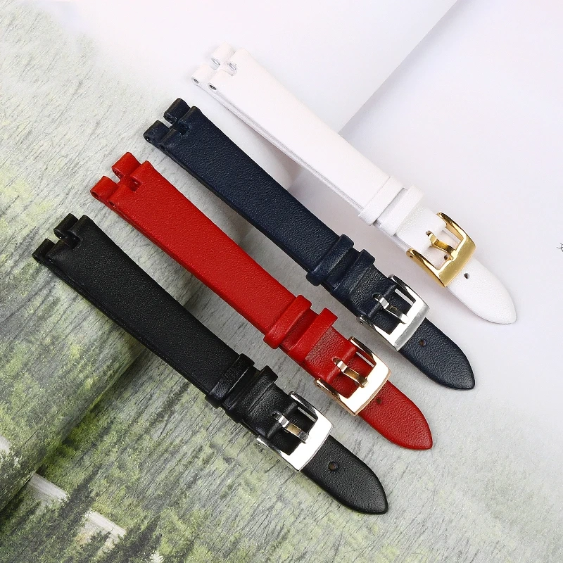 For MK MICHAEL KORS All-Star Strap 2833 2832 3669 High quality waterproof Notched Leather Watchband 14×12mm Women's Bracelet