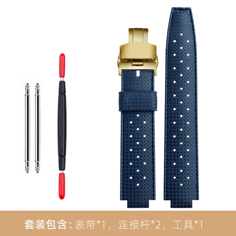 Rubber Watch Band Q114k Dedicated For LV Louis Vuitton Tambour Watch Strap Q1121 Men Sports Silicone Bracelet 20×12MM Wristband