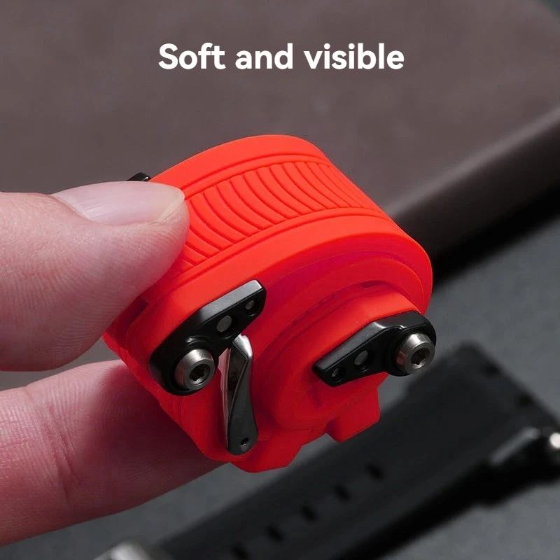 Rubber Strap For Tissot T-sport Racing T115.417 Moto GP T115417 series metal Screw Connecting Rod waterproof Silicone watchband