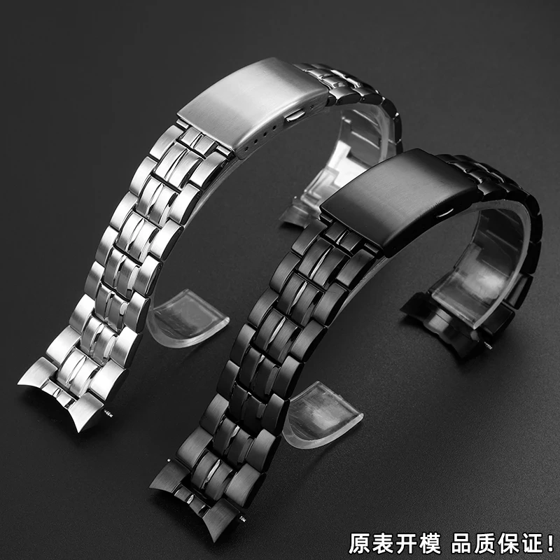 For Casio EFB-540 5274 Edifice Metal Series Curved Stainless Steel Watch Strap Solid Arc Men Watch band Silver 22mm Bracelet