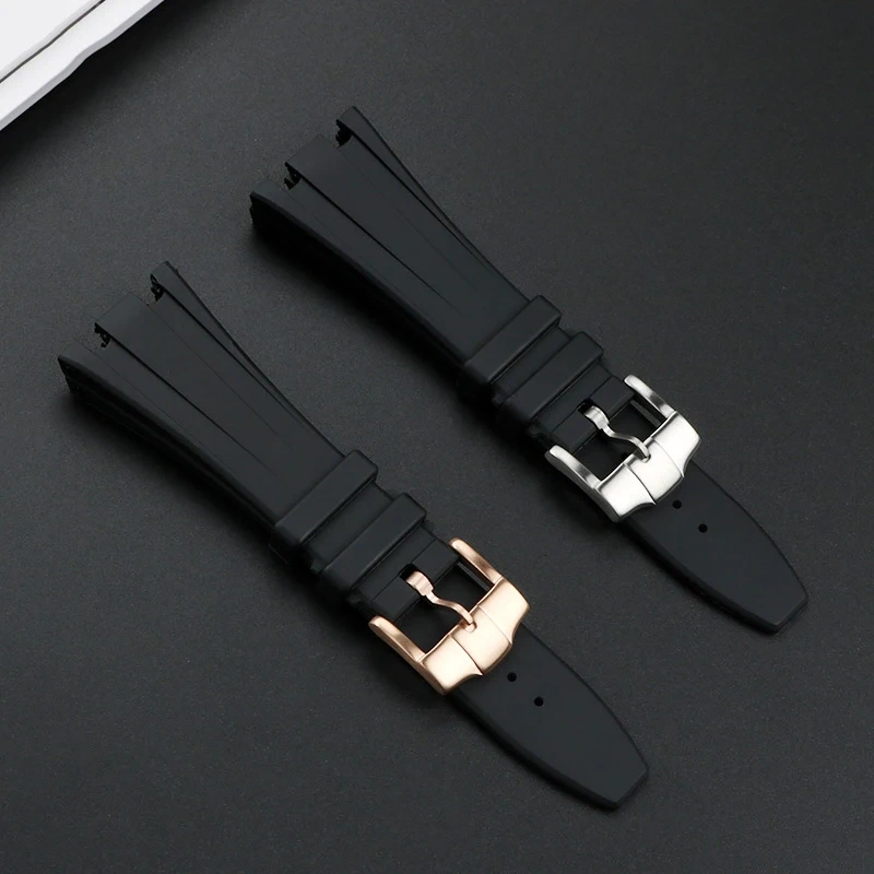 For Audemars Piguet AP Royal Oak Offshore AP15710 15703 15400 26470 Silicone Rubber Watch Strap Men's Watchband 28MM Bracelet