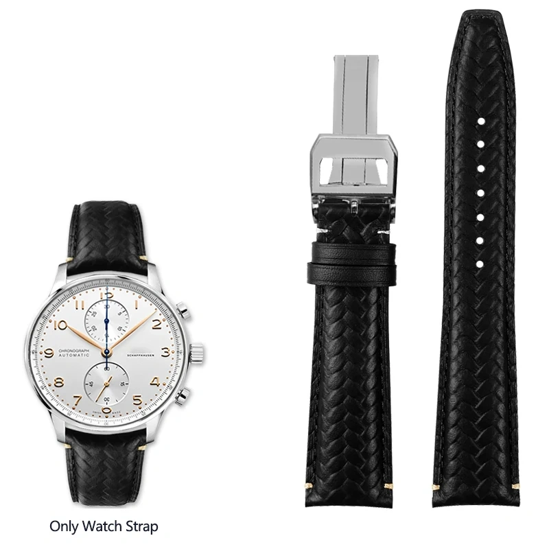 For IWC Watchband Portuguese Perpetual Calendar IW503312 IW371614 Timing High-quality Leather Watch Strap 20MM 22MM Watchband
